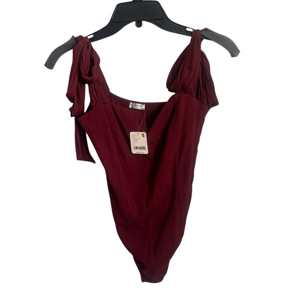 Free People x Intimately FP Lola Bodysuit In Precious Wine NWT S - Picture 2 of 4
